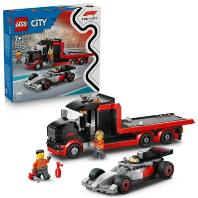 LEGO City, Ciężarówka F1 z bolidem Audi F1, 60493