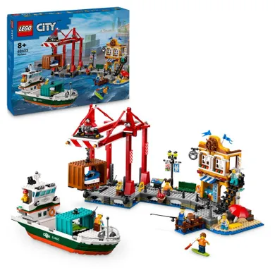 LEGO City, Nadmorski port ze statkiem towarowym, 60422