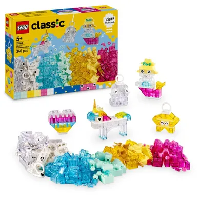 LEGO Classic, Magiczny zestaw z przezroczystymi klockami, 11040