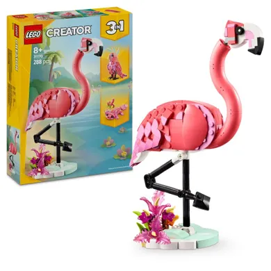 LEGO Creator 3 w 1, Dzikie zwierzęta: różowy flaming, 31170