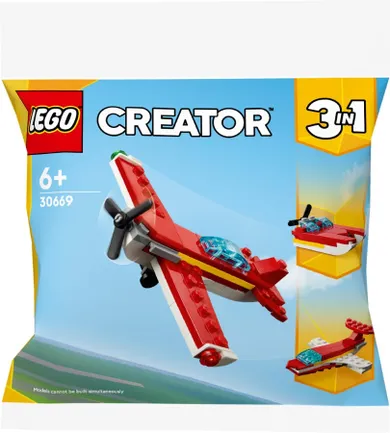 LEGO Creator, Kultowy czerwony samolot, 30669