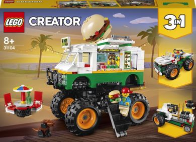 LEGO Creator, Monster truck z burgerami, 31104