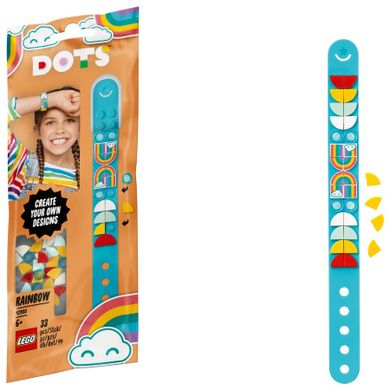 LEGO DOTS, Bransoletka z tęczą, 41900
