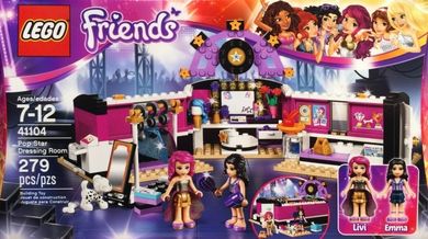 LEGO Friends, Garderoba gwiazdy Pop, 41104