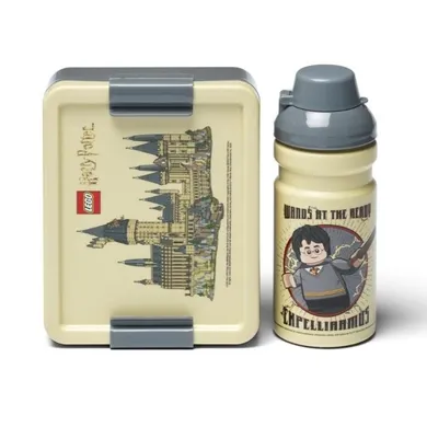 LEGO Harry Potter, Hogwart, zestaw: lunchbox + bidon, 390 ml