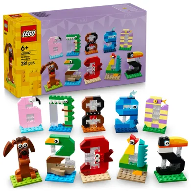 LEGO Iconic, Urodzinowe cyferki, 40807