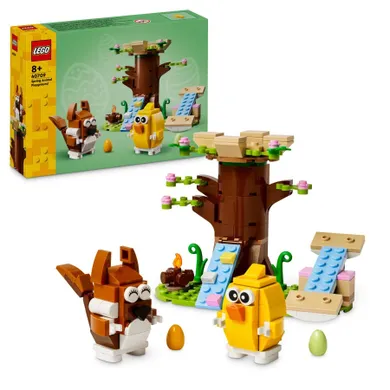 LEGO Iconic, Wiosenny plac zabaw dla zwierzątek, 40709