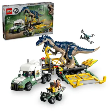 LEGO Jurassic World, Dinomisje: ciężarówka do transportu allozaura, 76966
