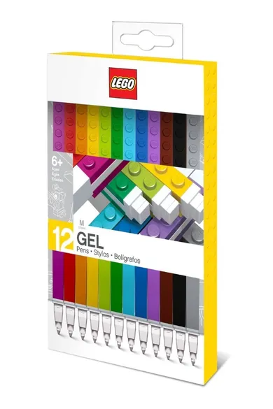 LEGO, kolorowe długopisy żelowe, 12 szt.