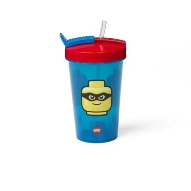 LEGO, kubek ze słomką, classic, 500 ml
