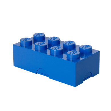 LEGO, lunchbox klocek, niebieski