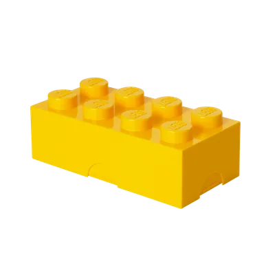 LEGO, lunchbox klocek, żółty
