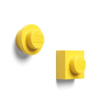 LEGO, magnesy na lodówkę, żółte, 2 szt.