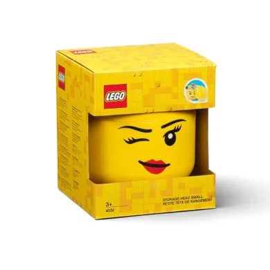 LEGO, mała głowa, dziewczynka, pojemnik do przechowywania, rozmiar S, 2l