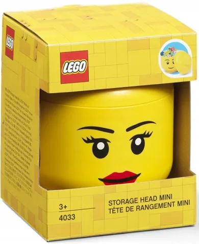 LEGO, mała głowa, dziewczynka, pojemnik do przechowywania, rozmiar XS, 0,36l