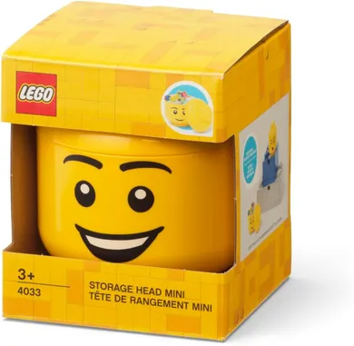 LEGO, mała głowa, happy boy, pojemnik do przechowywania, rozmiar XS, 0,36l