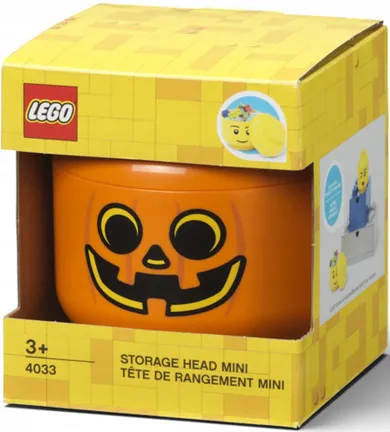 LEGO, mała głowa, pumpkin, pojemnik do przechowywania, rozmiar XS, 0,36l