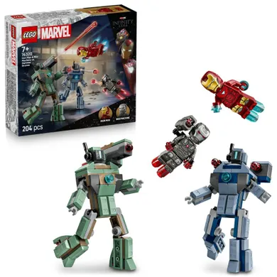 LEGO Marvel, Iron Man i War Machine kontra drony Hammera, 76320