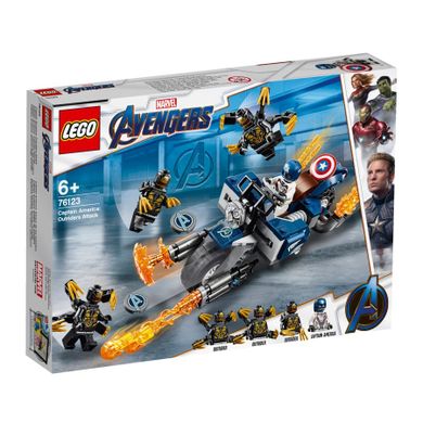 LEGO Marvel Super Heroes, Kapitan Ameryka - atak Outriderów, 76123