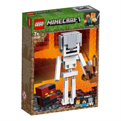 LEGO Minecraft, Minecraft BigFig, szkielet z kostką magmy, 21150
