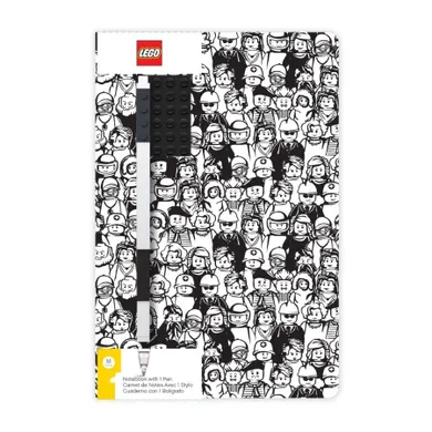 LEGO, Minifigures, notatnik z płytką i długopisem, 1 szt.