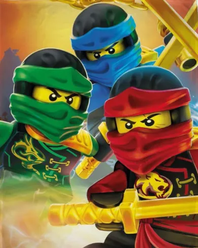 LEGO NINJAGO, koc polarowy, 130-170 cm
