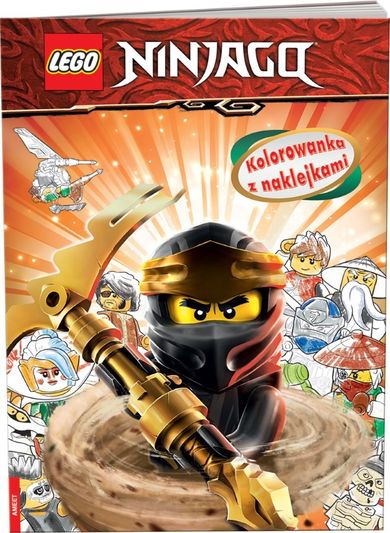 LEGO NINJAGO. Kolorowanka z naklejkami