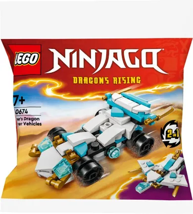 LEGO NINJAGO, Smocza moc Zane’a - pojazdy, 30674