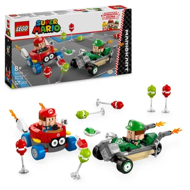 LEGO Super Mario, Mario Kart - Baby Mario kontra Baby Luigi, 72034