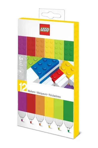 LEGO, Zestaw 12 pisaków żelowych, 53100