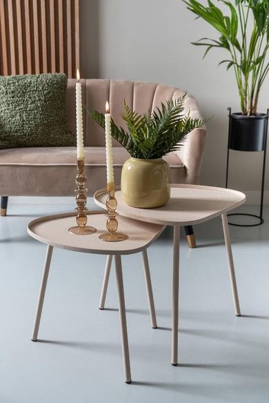 Leitmotiv, Boaz, stolik kawowy metalowy, wys. 43 cm