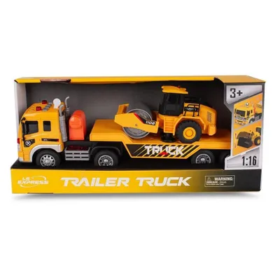 Lena, laweta z walcem, zestaw pojazdów budowlanych