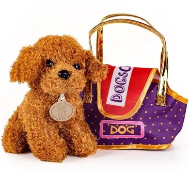 Lena, Piesek, maskotka, zestaw z torebką