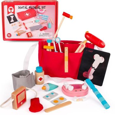 Lena, zestaw lekarski, dentysta, drewniany