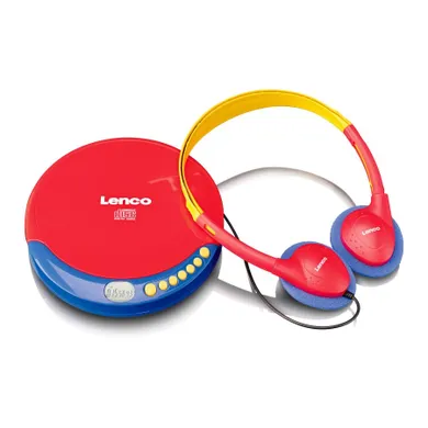 Lenco, przenośny odtwarzacz CD z dziecięcymi słuchawkami