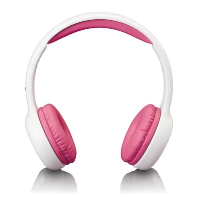 Lenco, słuchawki dziecięce z naklejkami, 85dB, różowe