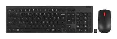 Lenovo, zestaw bezprzewodowej klawiatury i myszy, Essential Gen2, czarny, 4X31N50746