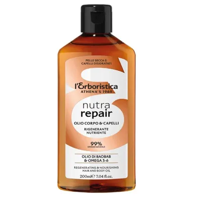 L'Erboristica, Nutra Repair, olejek do ciała i włosów, 200 ml