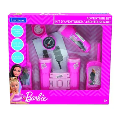 Lexibook, Barbie, zestaw przygodowy z walkie-talkie