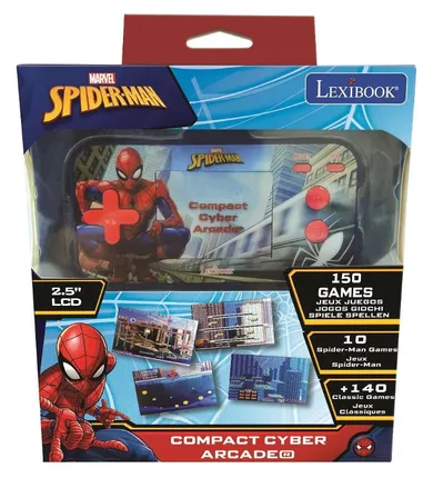 Lexibook, Spider-Man, Compact Cyber Arcade, konsola podręczna, 150 gier