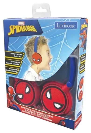 Lexibook, Spider-Man, składane słuchawki przewodowe stereo