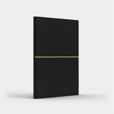 Like U, Fun M, notatnik A5, kratka, czarny/cytrynowy, 1 szt.