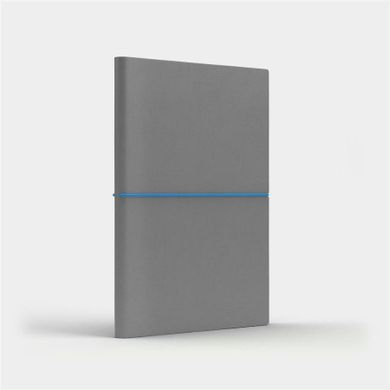 Like U, Fun, notatnik, A5, kropki, jasnoszary, niebieski, 1 szt.