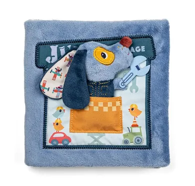 Lilliputiens, Garaż Pieska Jules'a, miękka książeczka aktywizująca, 12m+