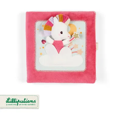 Lilliputiens, Jednorożec Lena, Strażniczka snów, książeczka aktywizująca z mini przytulanką, 18m+