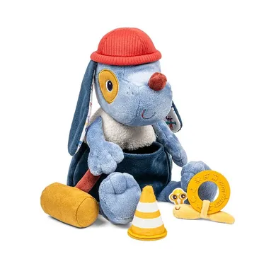 Lilliputiens, Piesek Jules, przytulanka aktywizująca, wielofunkcyjna, z akcesoriami, 9m+