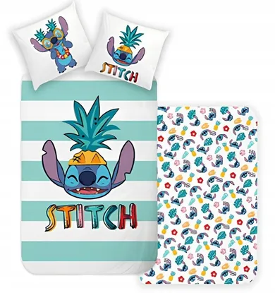 Lilo i Stitch, 2-częściowy komplet pościeli bawełnianej, 140-200 cm