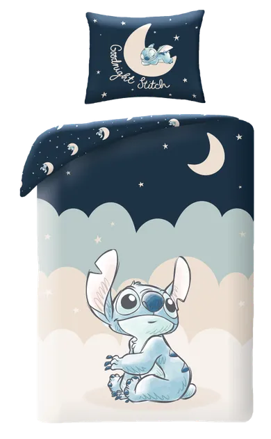 Lilo i Stitch, 2-częściowy komplet pościeli bawełnianej, 160-200 cm
