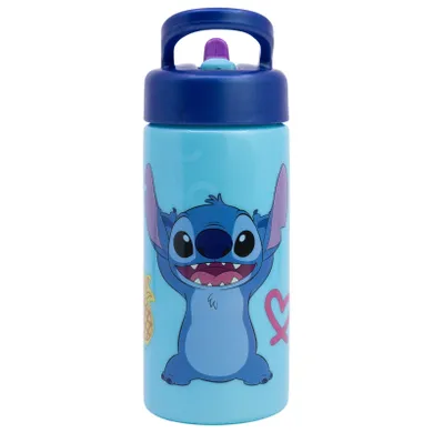 Lilo i Stitch, Bidon Playground ze słomką, 420 ml