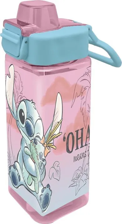 Lilo i Stitch, bidon sportowy, kwadratowy, 500 ml